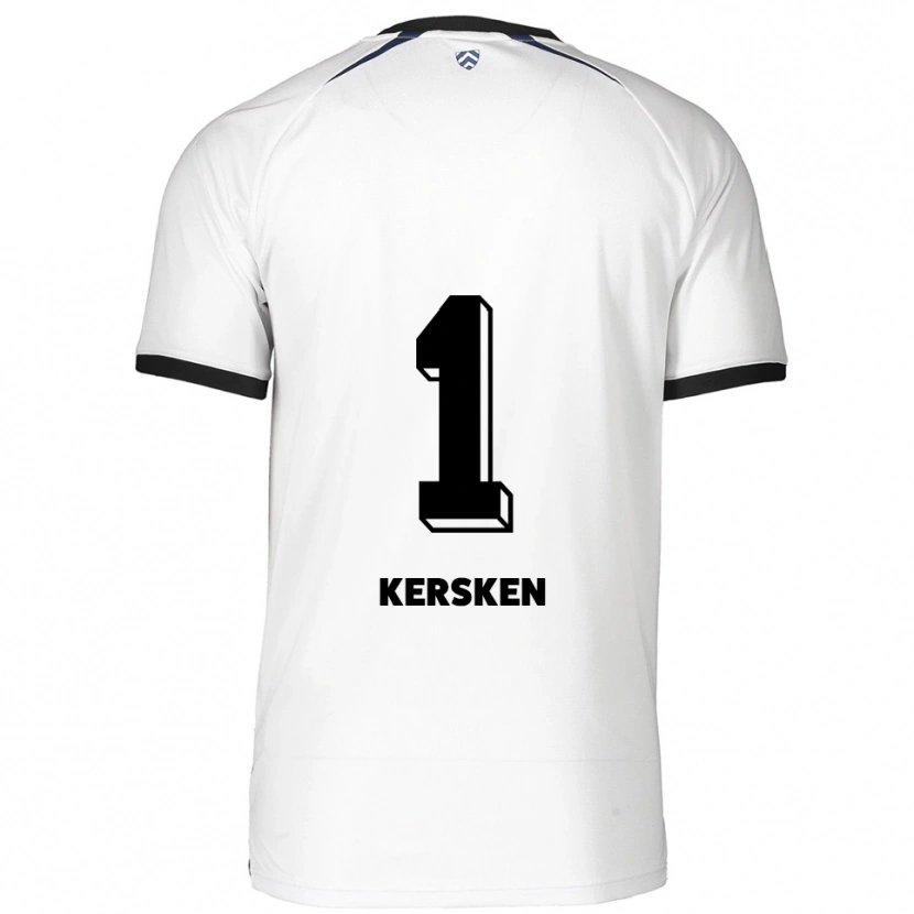 Danxen Mulher Camisola Jonas Kersken #1 Branco Preto Alternativa 2025/26 Camisa Brasil