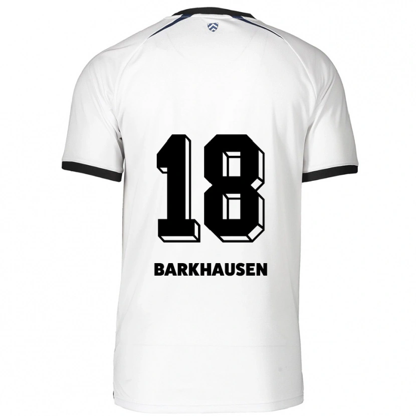 Danxen Mulher Camisola Rieke Barkhausen #18 Branco Preto Alternativa 2025/26 Camisa Brasil