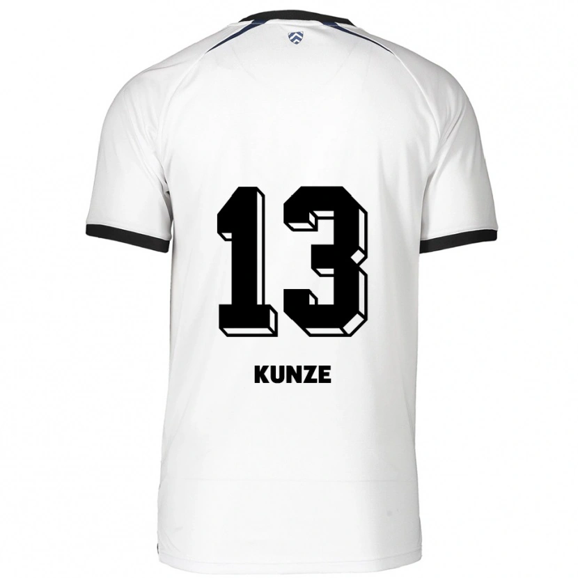 Danxen Mulher Camisola Lukas Kunze #13 Branco Preto Alternativa 2025/26 Camisa Brasil