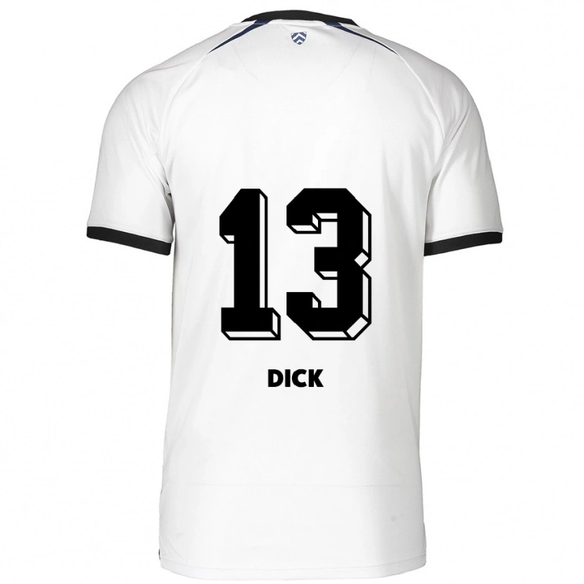 Danxen Mulher Camisola Lukas Dick #13 Branco Preto Alternativa 2025/26 Camisa Brasil