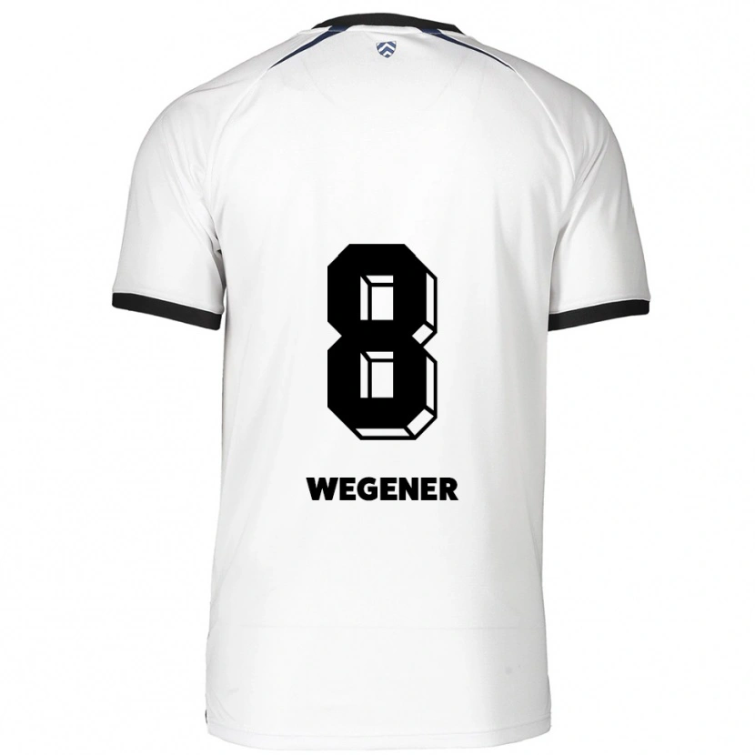 Danxen Mulher Camisola Till Wegener #8 Branco Preto Alternativa 2025/26 Camisa Brasil