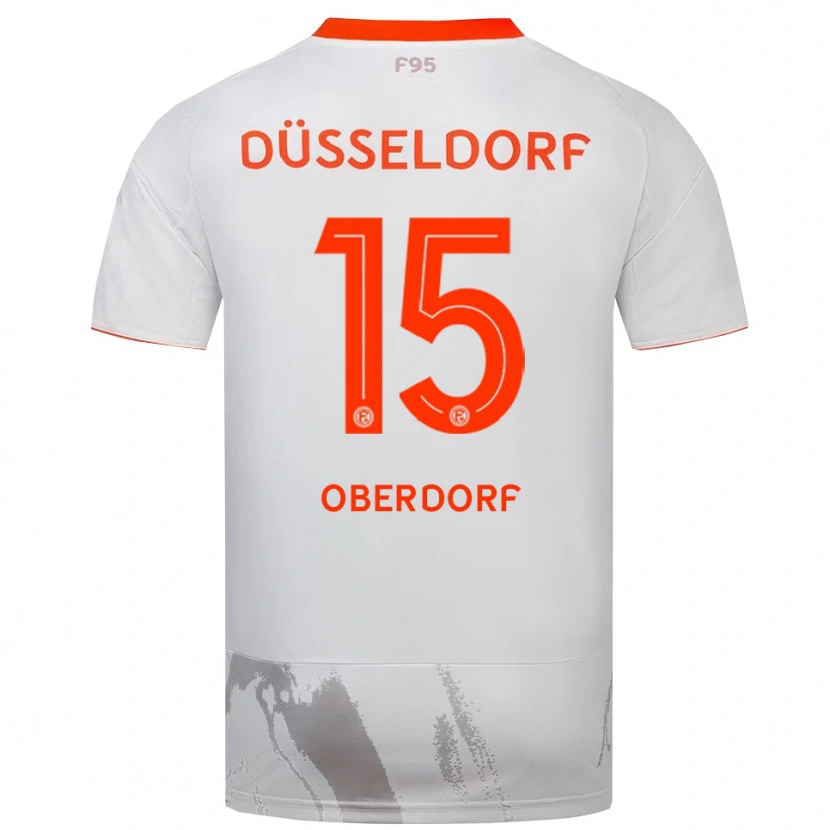Danxen Mulher Camisola Tim Oberdorf #15 Branco Laranja Alternativa 2025/26 Camisa Brasil