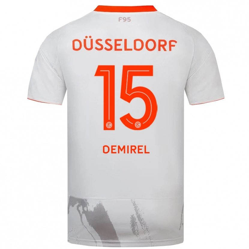 Danxen Mulher Camisola Yalcin Demirel #15 Branco Laranja Alternativa 2025/26 Camisa Brasil