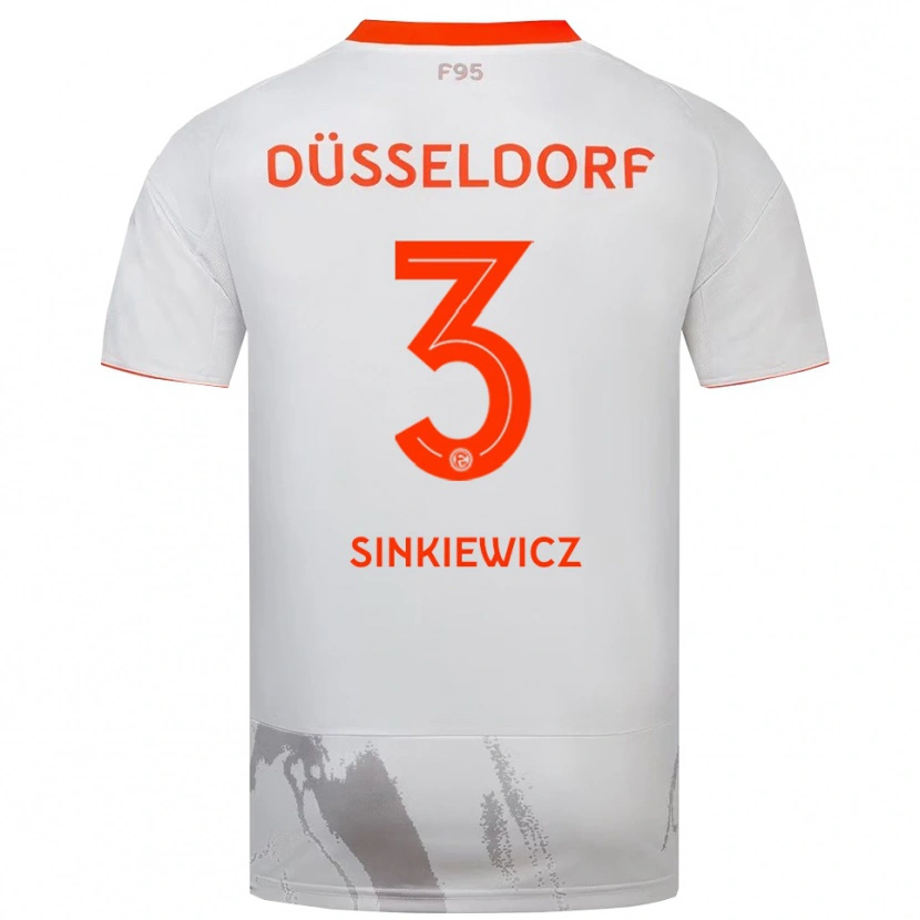 Danxen Mulher Camisola Luis Sinkiewicz #3 Branco Laranja Alternativa 2025/26 Camisa Brasil