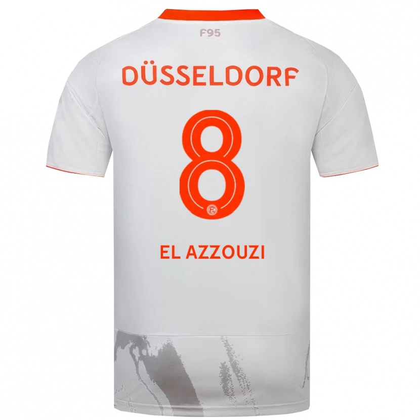 Danxen Mulher Camisola Anouar El Azzouzi #8 Branco Laranja Alternativa 2025/26 Camisa Brasil