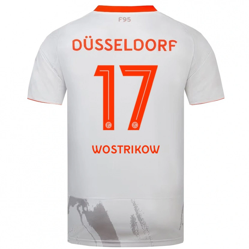 Danxen Mulher Camisola Danil Wostrikow #17 Branco Laranja Alternativa 2025/26 Camisa Brasil