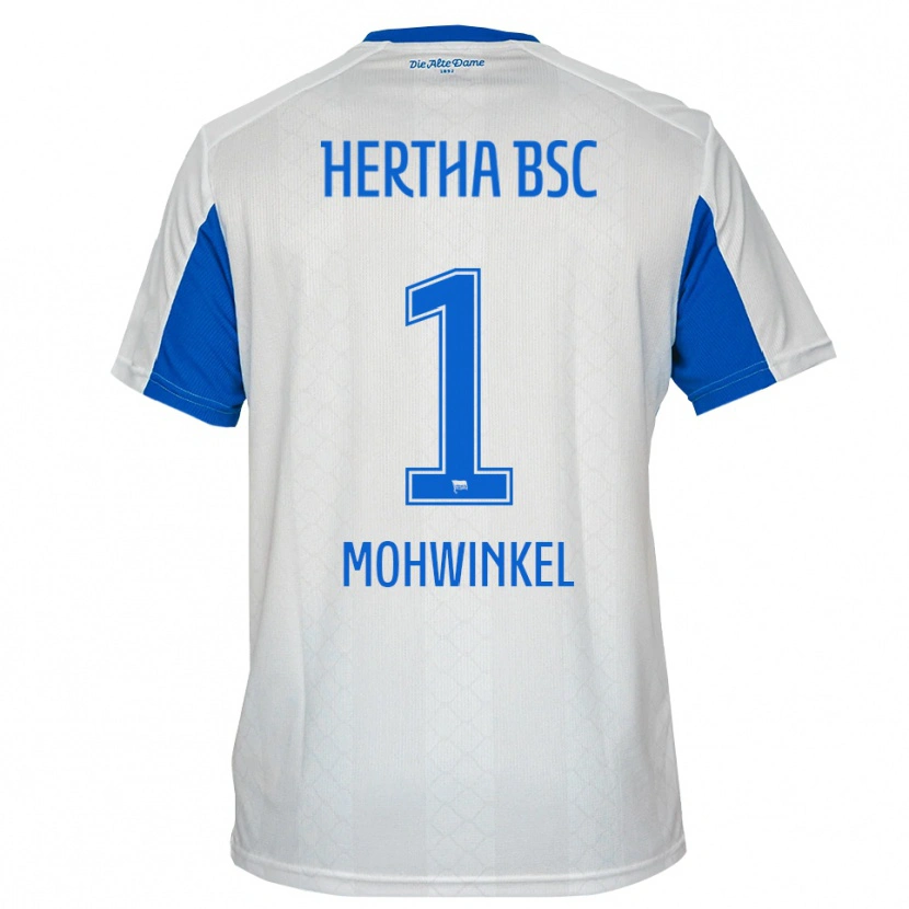 Danxen Mulher Camisola Maximilian Mohwinkel #1 Branco Azul Alternativa 2025/26 Camisa Brasil