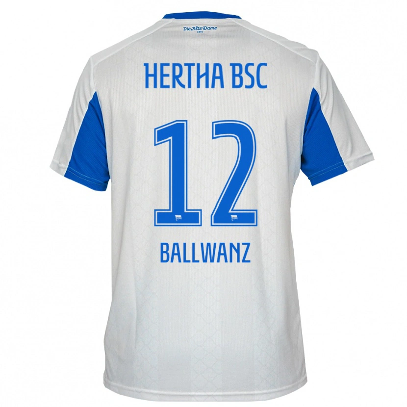 Danxen Mulher Camisola Lennox Ballwanz #12 Branco Azul Alternativa 2025/26 Camisa Brasil