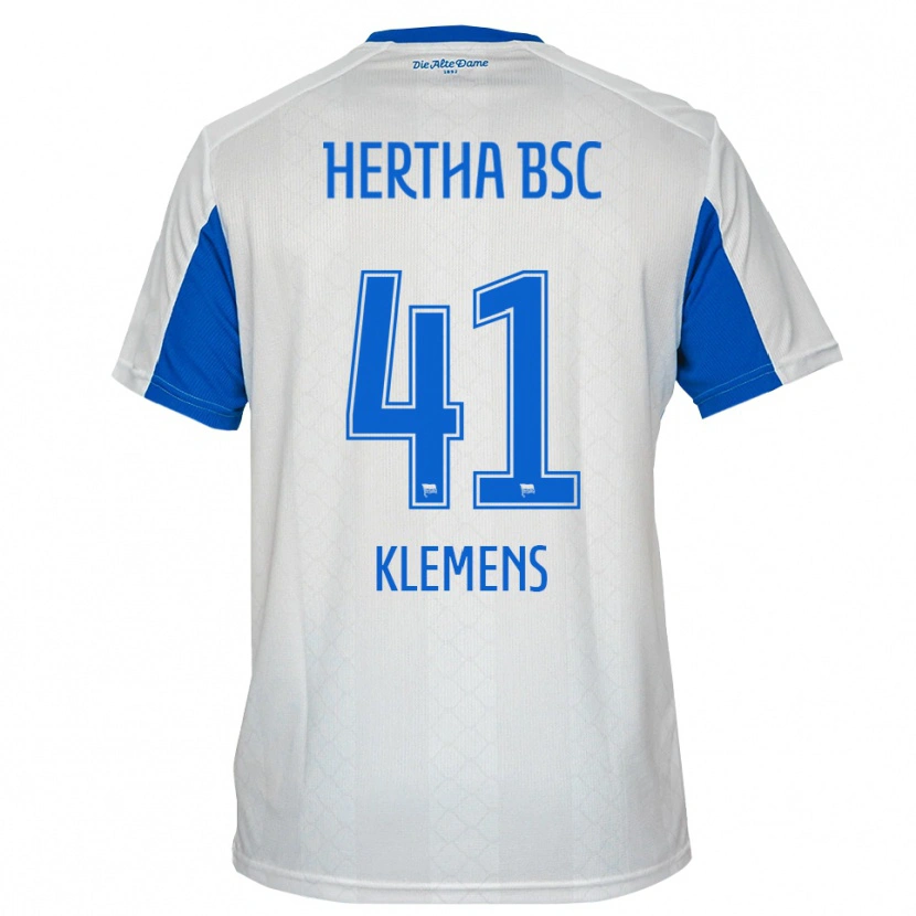 Danxen Mulher Camisola Pascal Klemens #41 Branco Azul Alternativa 2025/26 Camisa Brasil