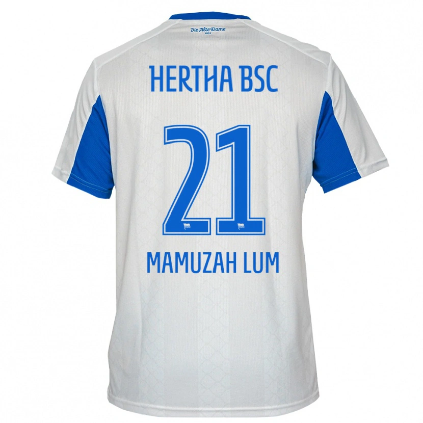 Danxen Mulher Camisola Boris Mamuzah Lum #21 Branco Azul Alternativa 2025/26 Camisa Brasil
