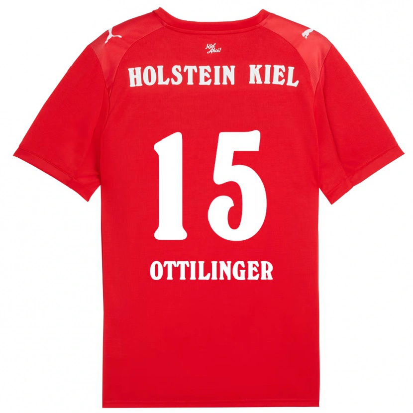 Danxen Mulher Camisola Tim Ottilinger #15 Vermelho Azul Alternativa 2025/26 Camisa Brasil