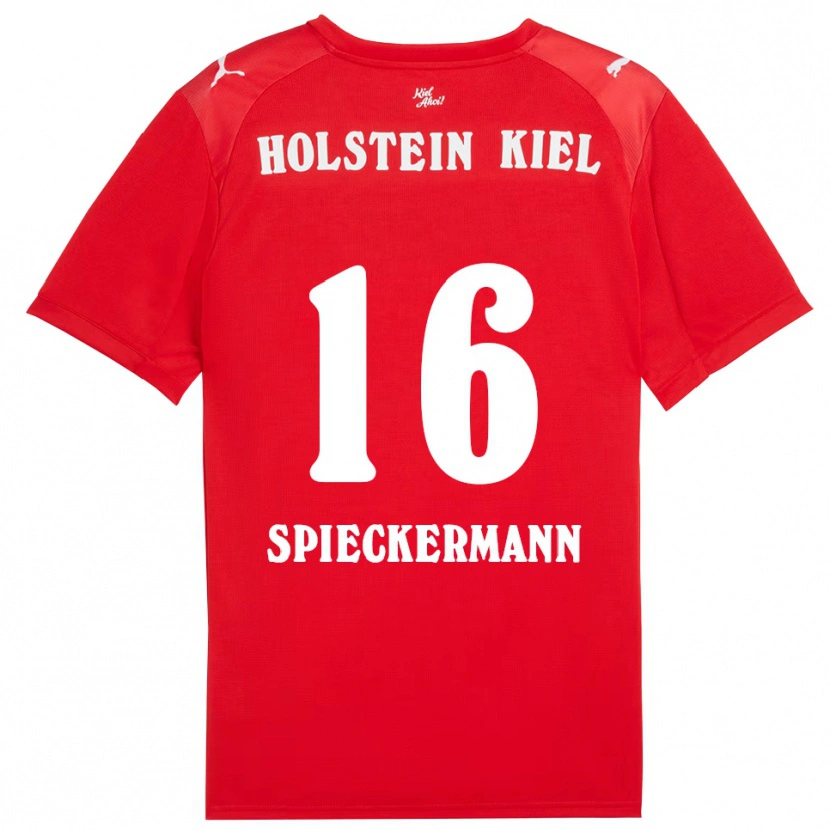 Danxen Mulher Camisola Tim Spieckermann #16 Vermelho Azul Alternativa 2025/26 Camisa Brasil