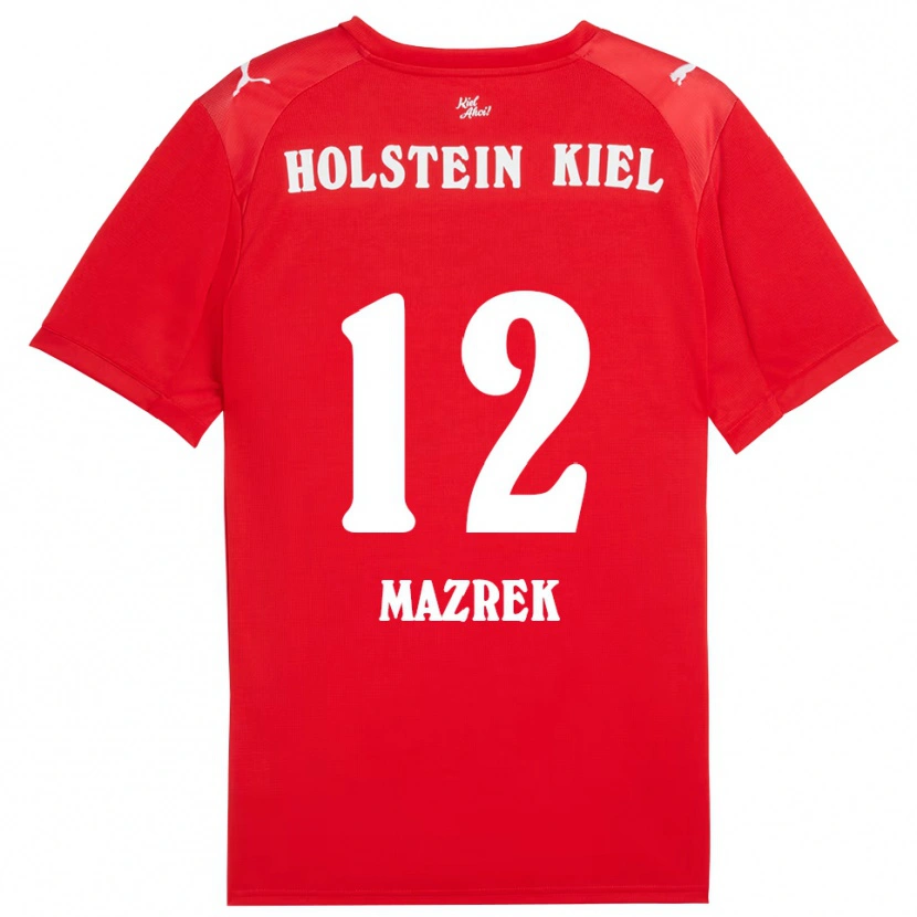 Danxen Mulher Camisola Enis Mazrek #12 Vermelho Azul Alternativa 2025/26 Camisa Brasil