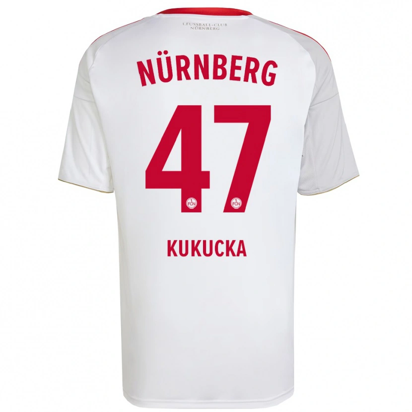 Danxen Mulher Camisola Michal Kukucka #47 Branco Vermelho Alternativa 2025/26 Camisa Brasil
