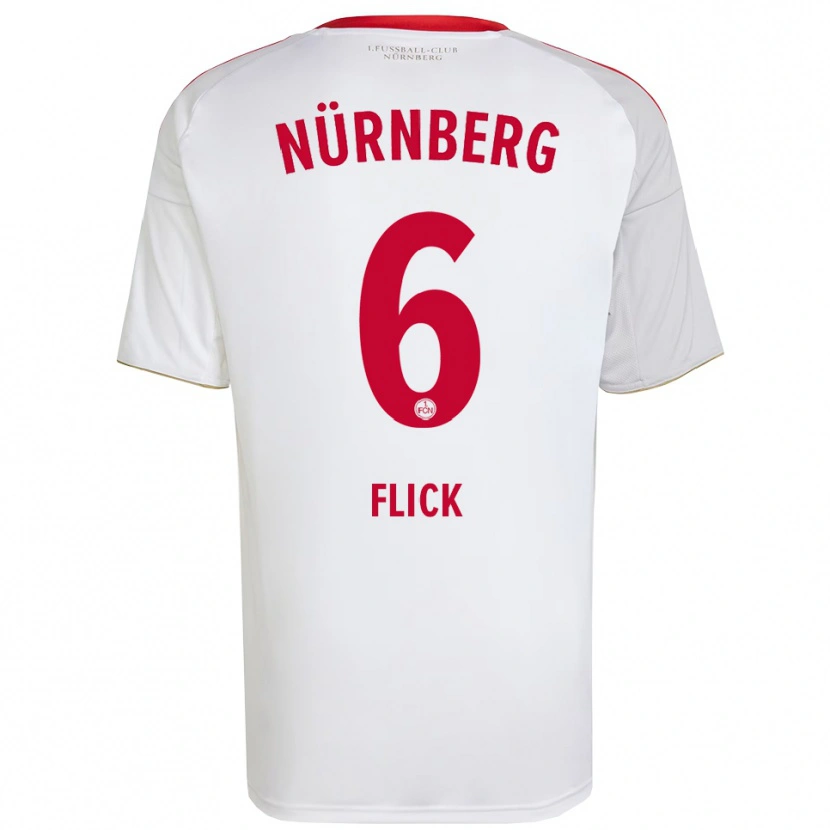 Danxen Mulher Camisola Florian Flick #6 Branco Vermelho Alternativa 2025/26 Camisa Brasil