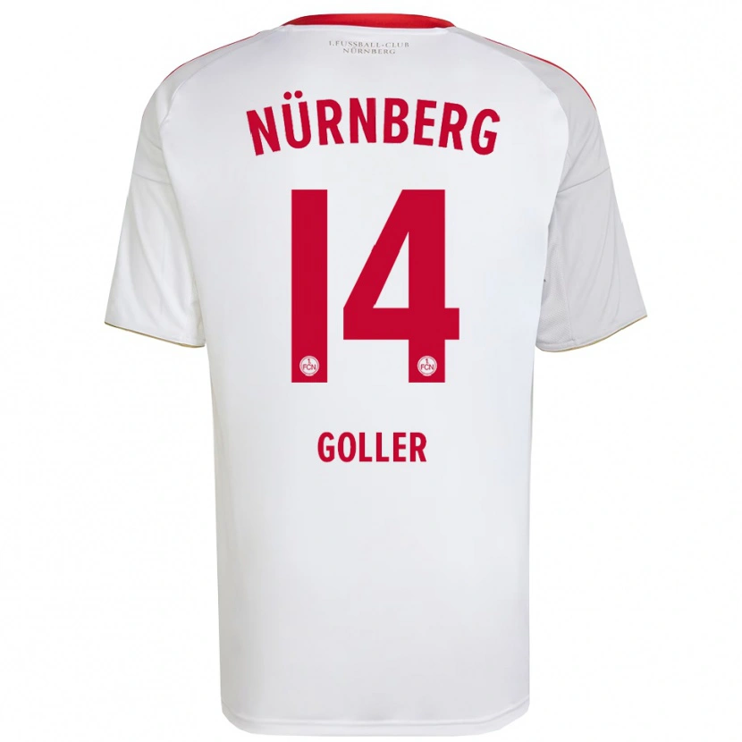 Danxen Mulher Camisola Benjamin Goller #14 Branco Vermelho Alternativa 2025/26 Camisa Brasil