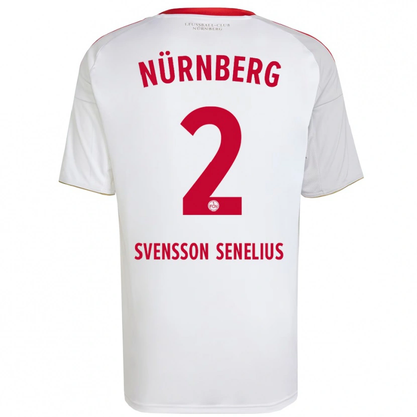 Danxen Mulher Camisola Klara Svensson Senelius #2 Branco Vermelho Alternativa 2025/26 Camisa Brasil