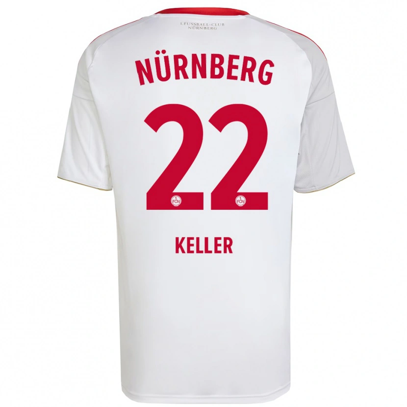 Danxen Mulher Camisola Noah Keller #22 Branco Vermelho Alternativa 2025/26 Camisa Brasil