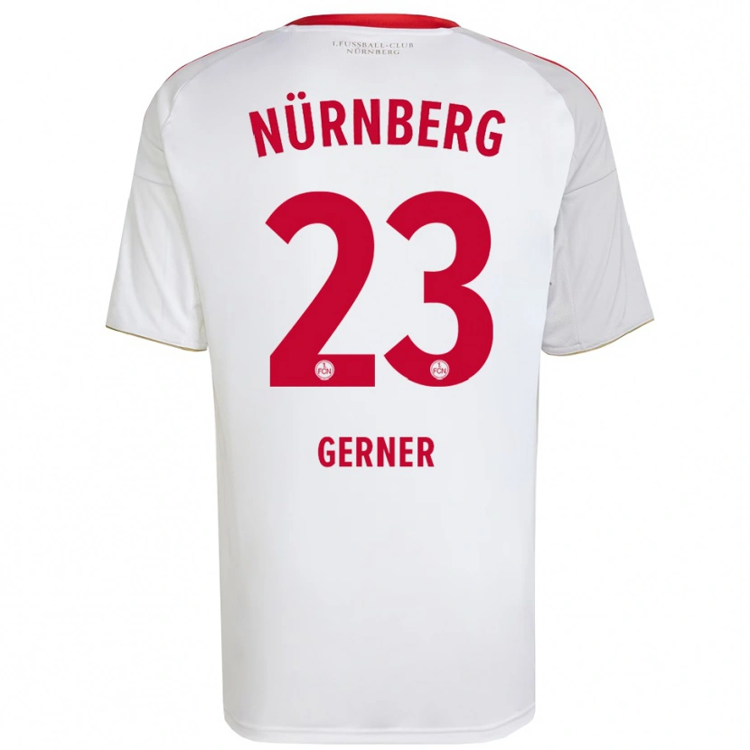 Danxen Mulher Camisola Lucas Gerner #23 Branco Vermelho Alternativa 2025/26 Camisa Brasil