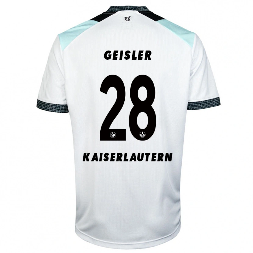 Danxen Mulher Camisola Felix Geisler #28 Branco Preto Alternativa 2025/26 Camisa Brasil