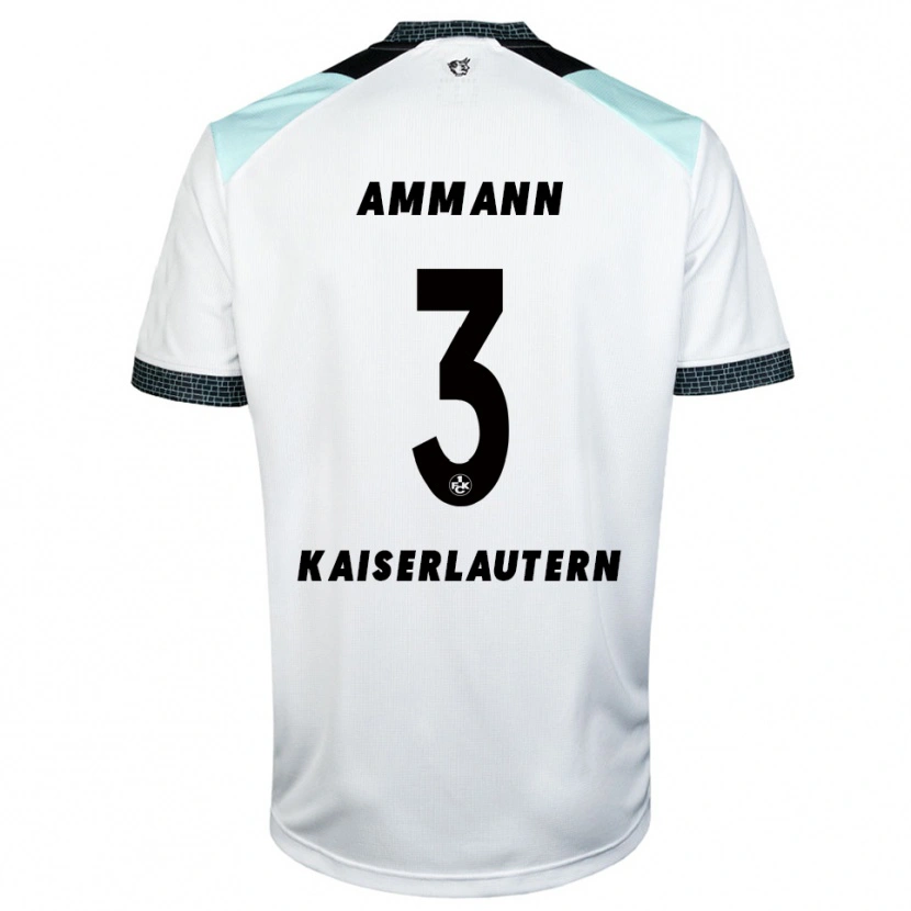 Danxen Mulher Camisola Finn Ammann #3 Branco Preto Alternativa 2025/26 Camisa Brasil
