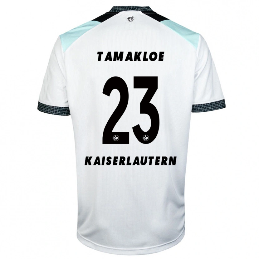 Danxen Mulher Camisola Newton Tamakloe #23 Branco Preto Alternativa 2025/26 Camisa Brasil