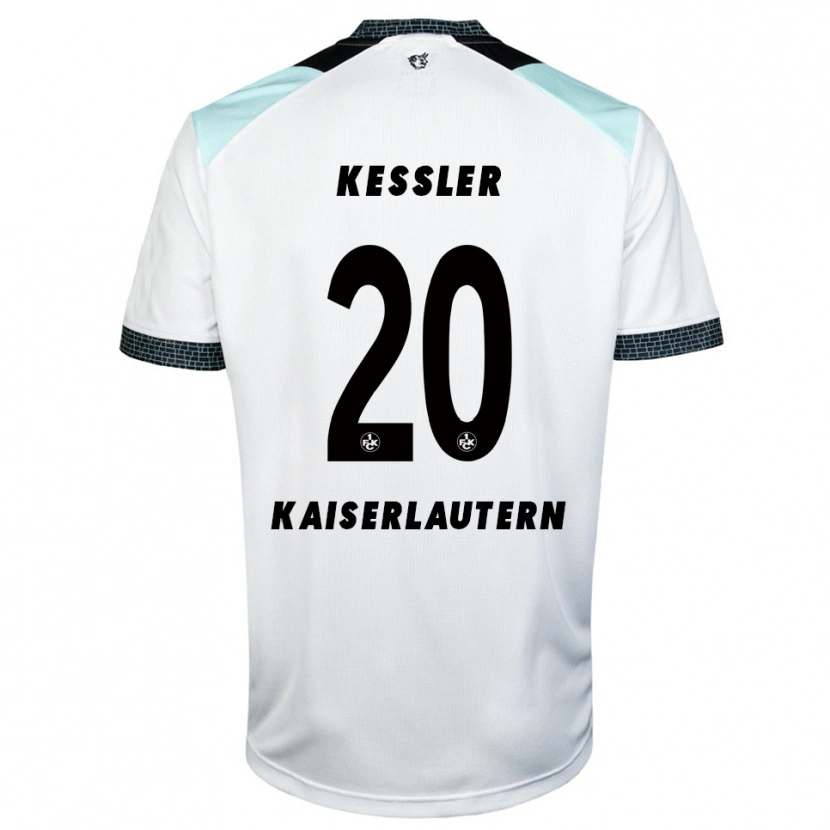 Danxen Mulher Camisola Louis Keßler #20 Branco Preto Alternativa 2025/26 Camisa Brasil