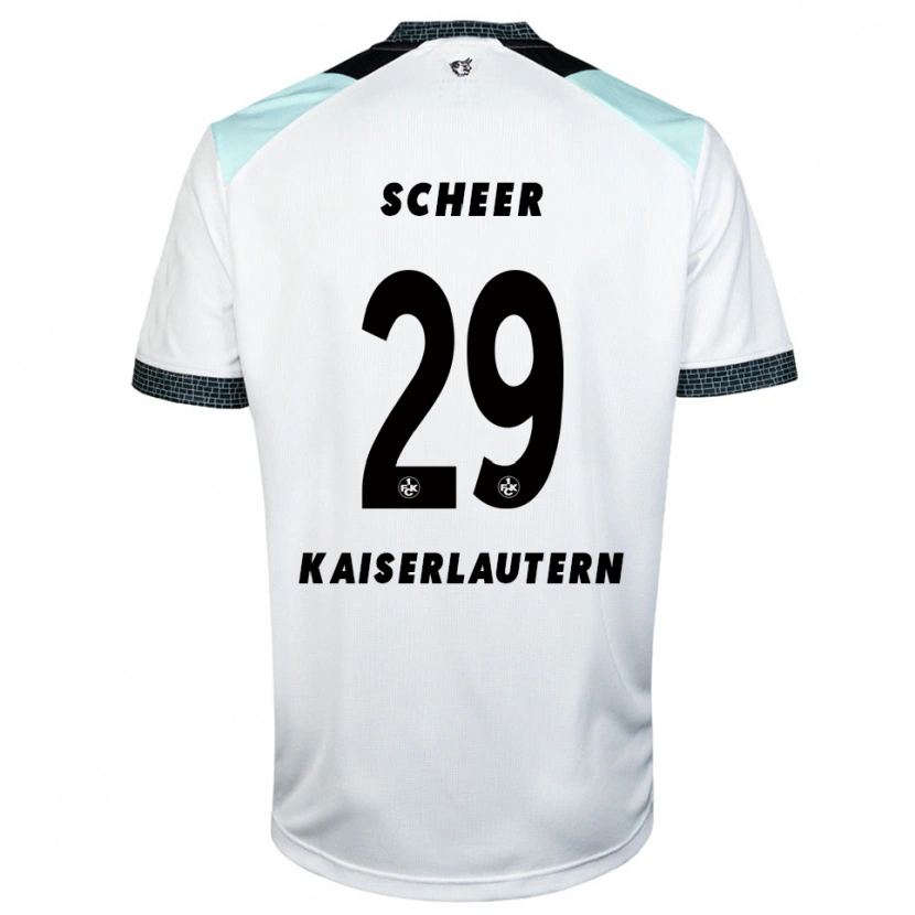 Danxen Mulher Camisola Kian Scheer #29 Branco Preto Alternativa 2025/26 Camisa Brasil