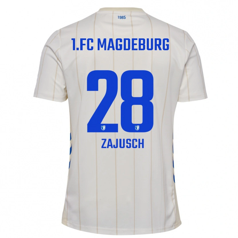 Danxen Mulher Camisola Marcel Zajusch #28 Branco Azul Alternativa 2025/26 Camisa Brasil