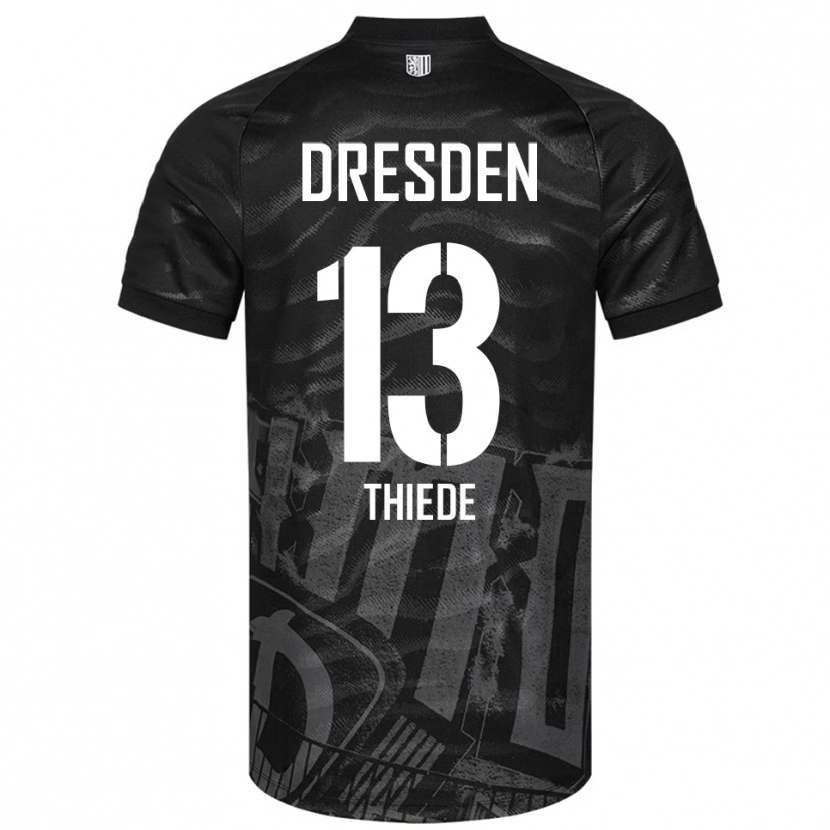 Danxen Mulher Camisola Tristan Thiede #13 Preto Cinzento Alternativa 2025/26 Camisa Brasil