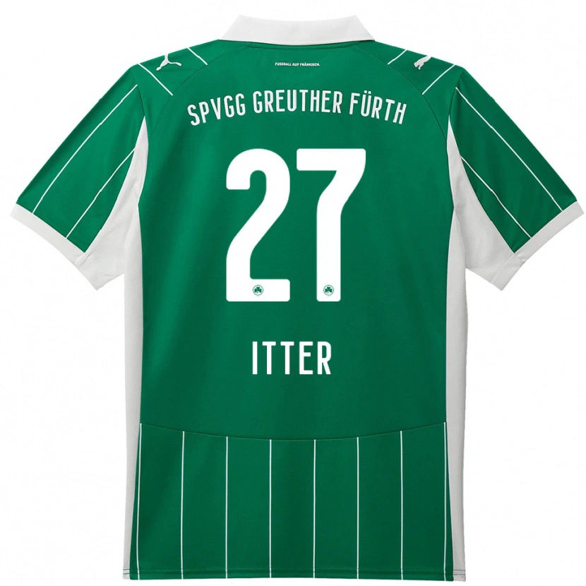 Danxen Mulher Camisola Luca Itter #27 Verde Branco Alternativa 2025/26 Camisa Brasil