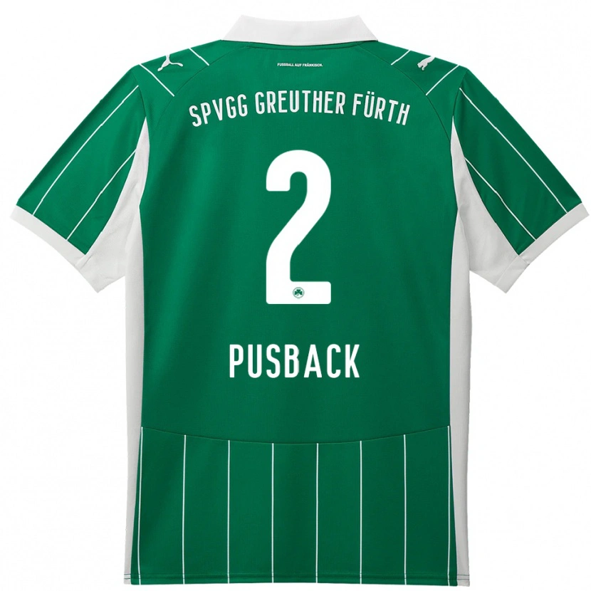 Danxen Mulher Camisola Tim Pusback #2 Verde Branco Alternativa 2025/26 Camisa Brasil