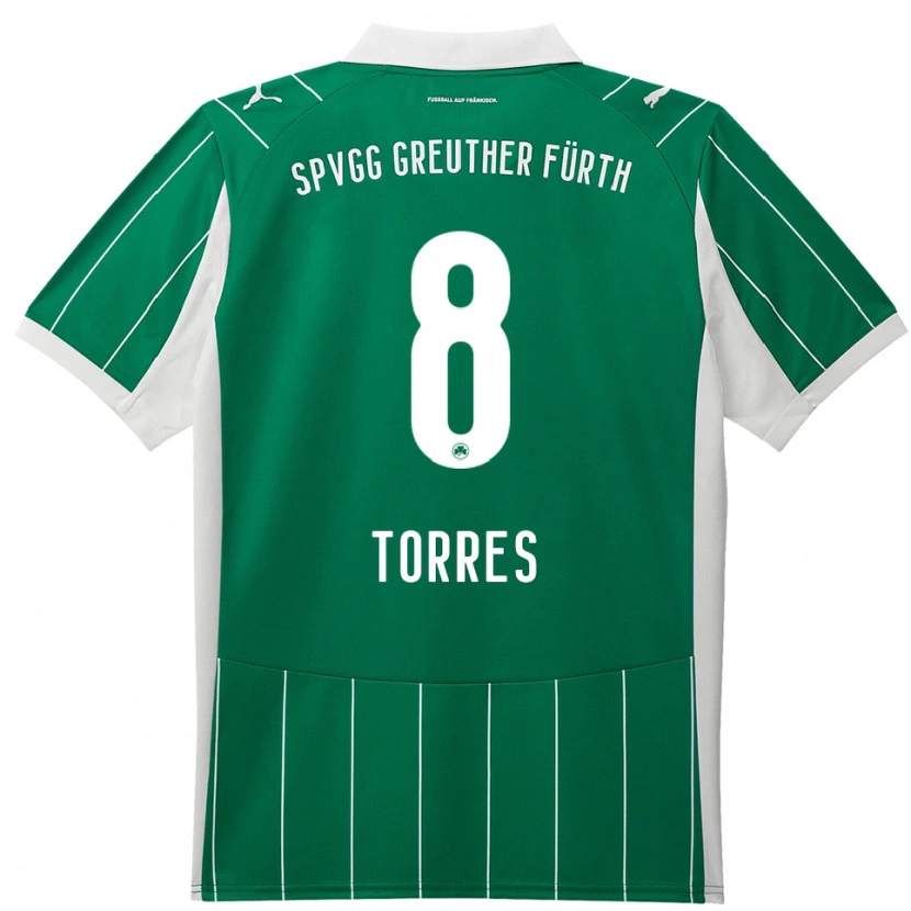 Danxen Mulher Camisola Lucas Torres #8 Verde Branco Alternativa 2025/26 Camisa Brasil