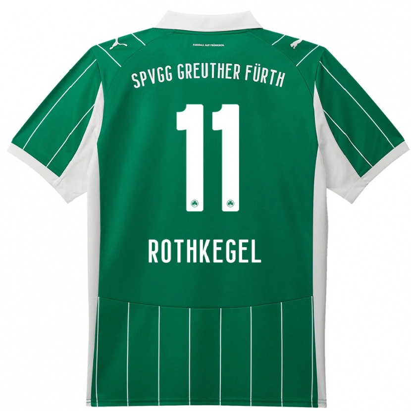 Danxen Mulher Camisola Henri Rothkegel #11 Verde Branco Alternativa 2025/26 Camisa Brasil
