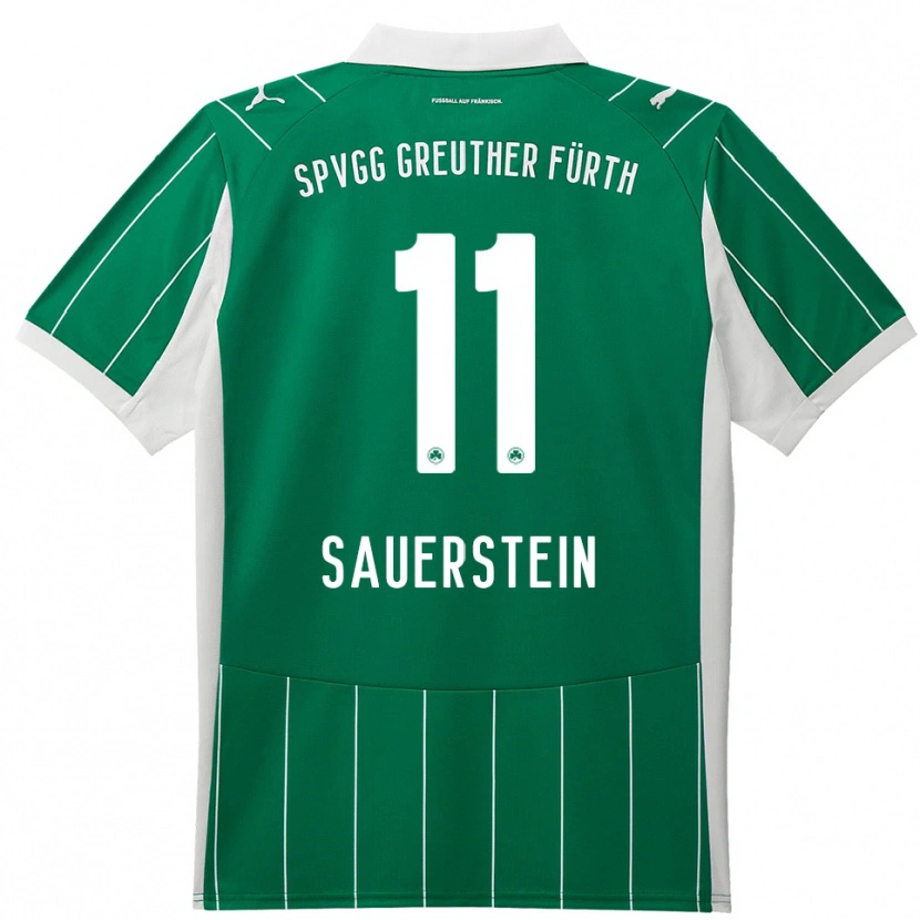 Danxen Mulher Camisola Toni Sauerstein #11 Verde Branco Alternativa 2025/26 Camisa Brasil