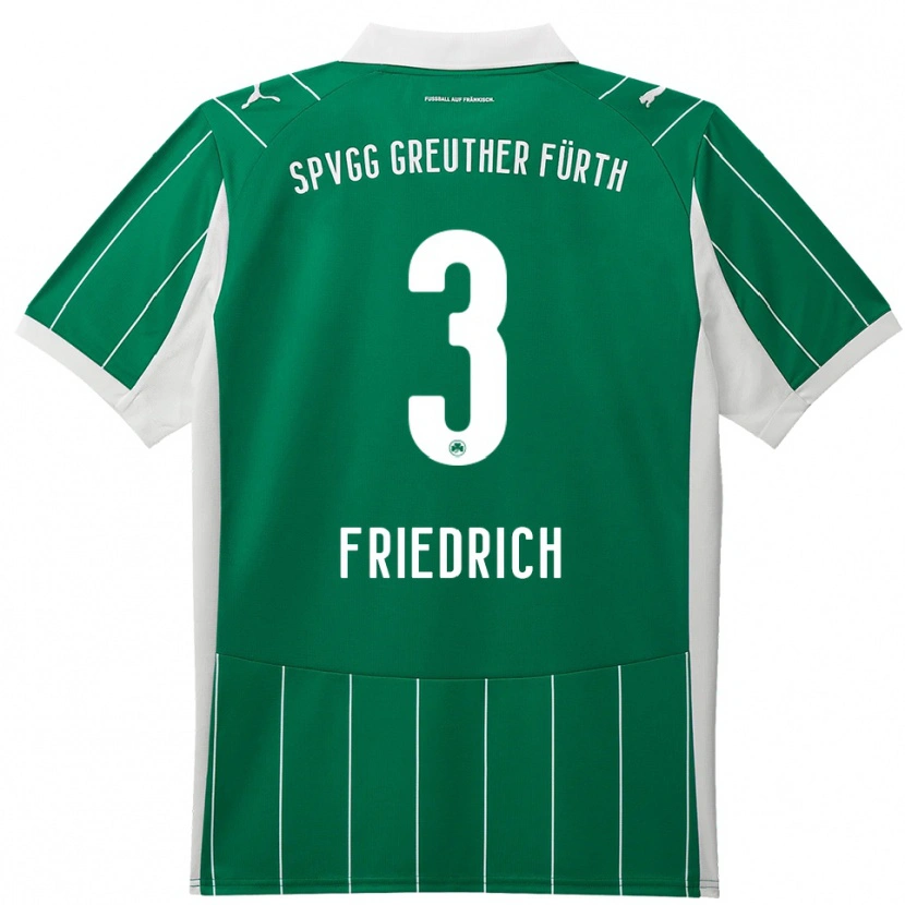 Danxen Mulher Camisola Niklas Friedrich #3 Verde Branco Alternativa 2025/26 Camisa Brasil
