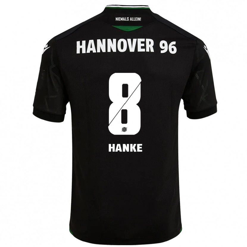 Danxen Mulher Camisola Anton Hanke #8 Preto Verde Alternativa 2025/26 Camisa Brasil