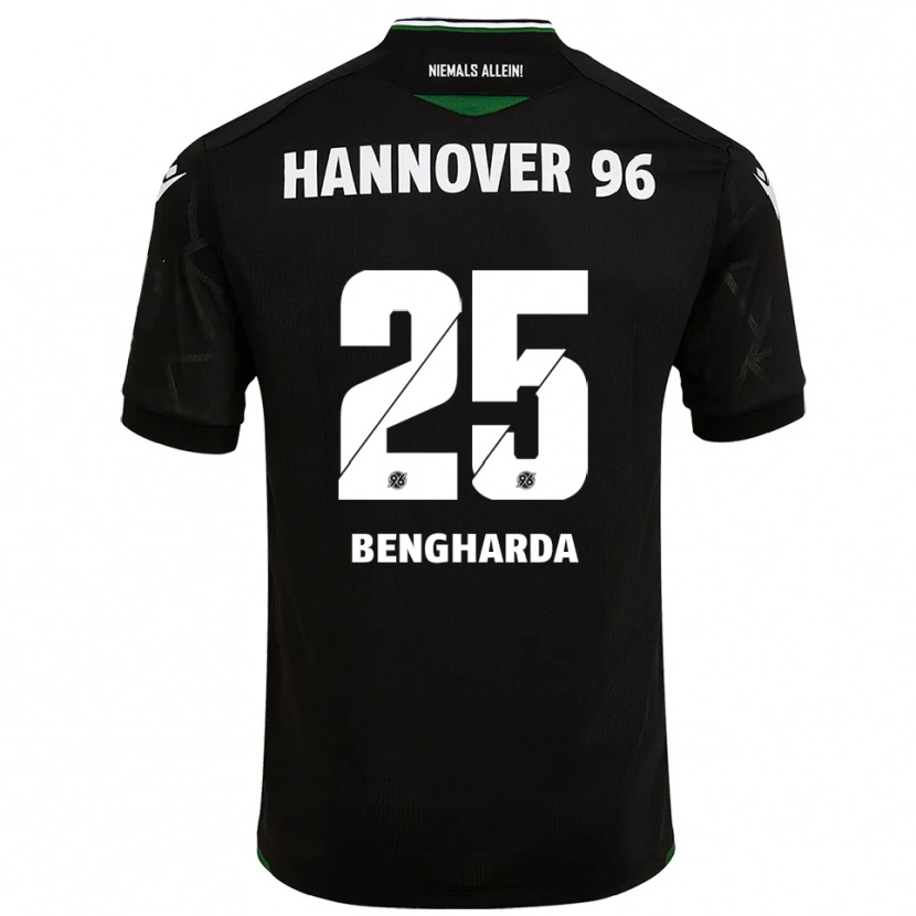 Danxen Mulher Camisola Bilal Bengharda #25 Preto Verde Alternativa 2025/26 Camisa Brasil