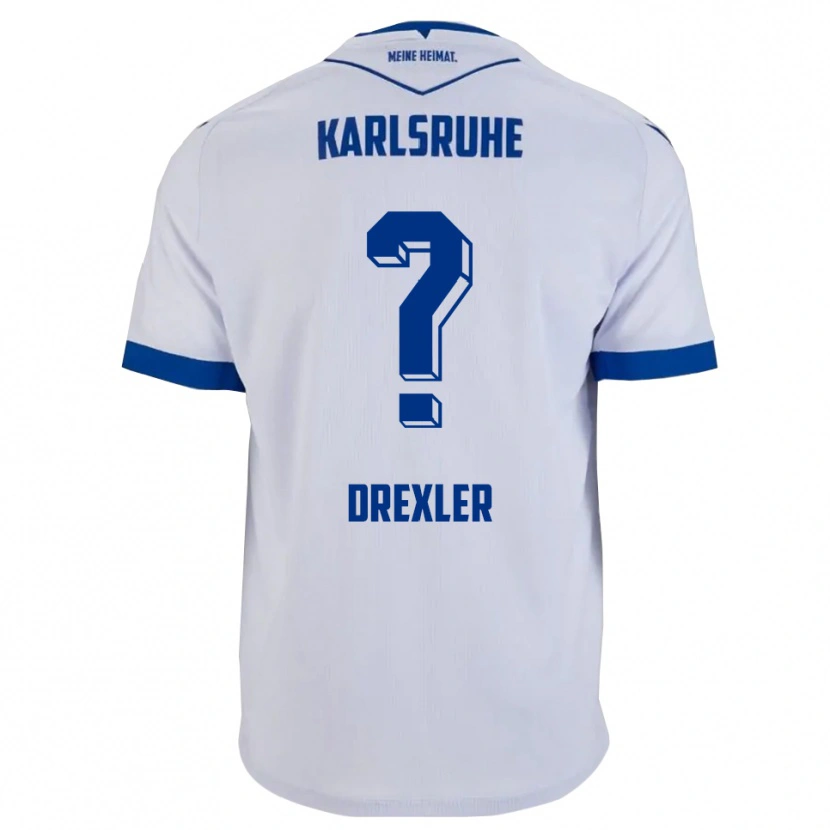 Danxen Mulher Camisola Lisa Drexler #0 Branco Azul Alternativa 2025/26 Camisa Brasil