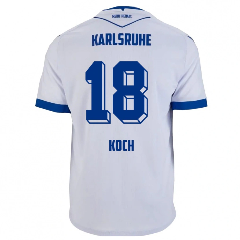 Danxen Mulher Camisola Aki Koch #18 Branco Azul Alternativa 2025/26 Camisa Brasil