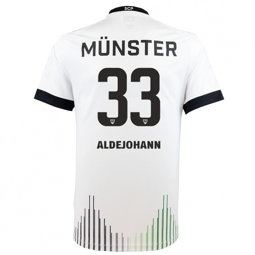 Danxen Mulher Camisola Sören Aldejohann #33 Branco Preto Alternativa 2025/26 Camisa Brasil