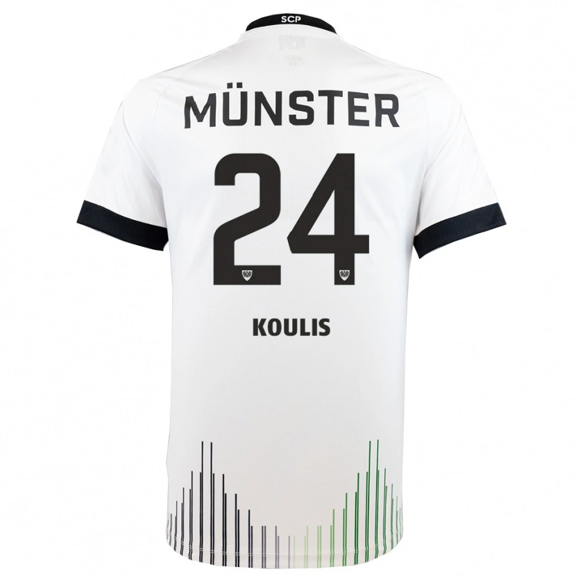 Danxen Mulher Camisola Niko Koulis #24 Branco Preto Alternativa 2025/26 Camisa Brasil