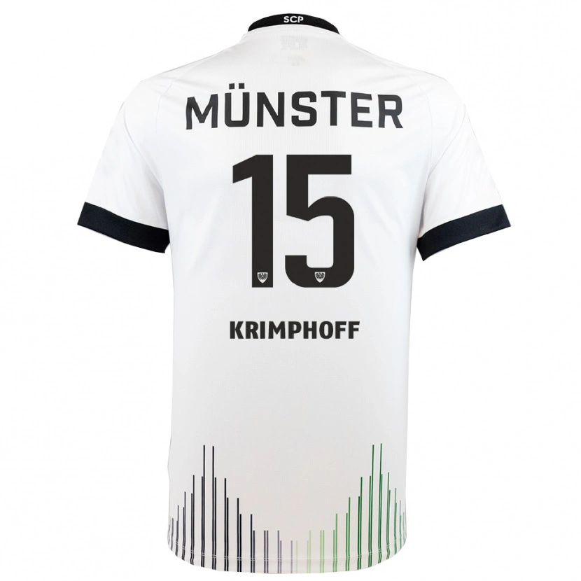 Danxen Mulher Camisola Leo Krimphoff #15 Branco Preto Alternativa 2025/26 Camisa Brasil