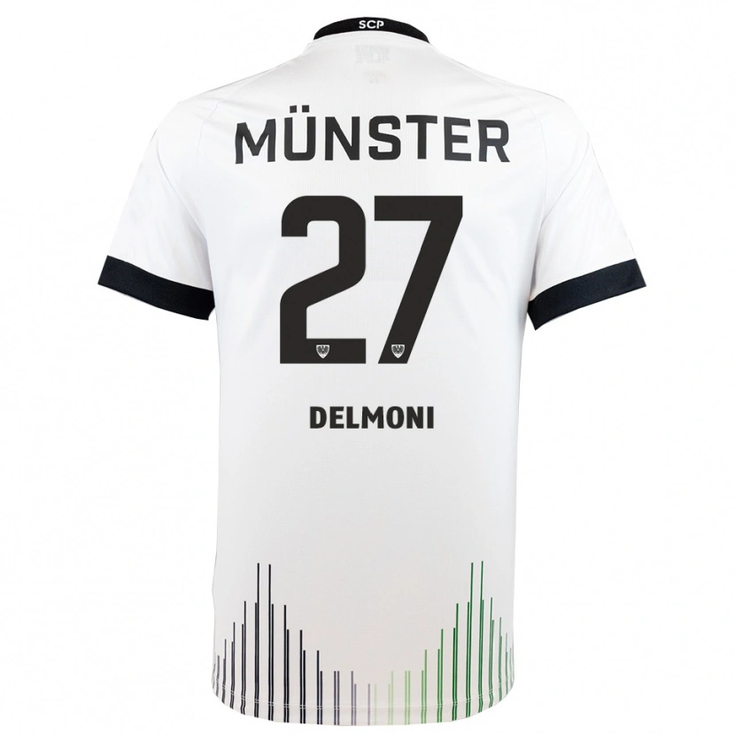 Danxen Mulher Camisola Adrian Delmoni #27 Branco Preto Alternativa 2025/26 Camisa Brasil