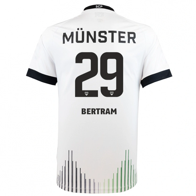Danxen Mulher Camisola Mats Bertram #29 Branco Preto Alternativa 2025/26 Camisa Brasil
