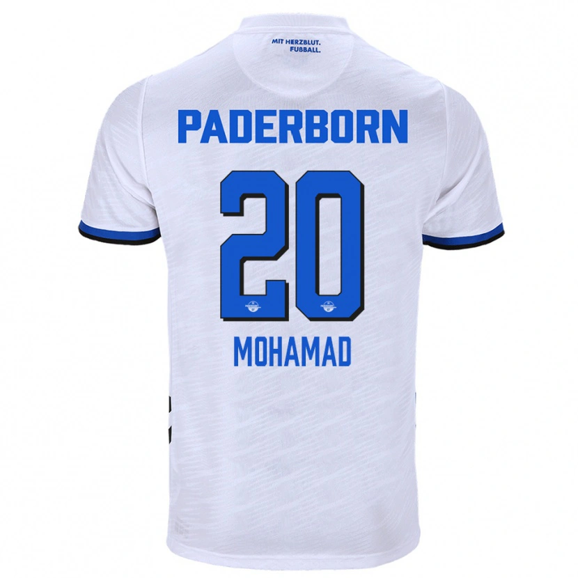 Danxen Mulher Camisola Hassan Mohamad #20 Branco Azul Alternativa 2025/26 Camisa Brasil