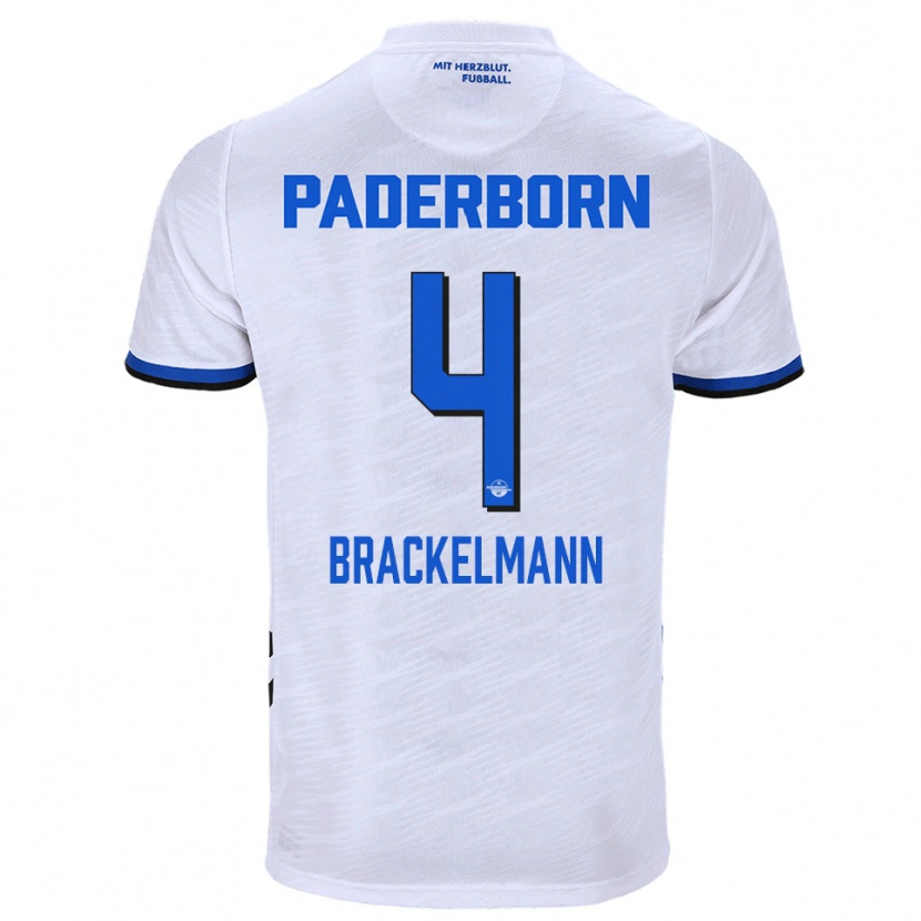 Danxen Mulher Camisola Calvin Brackelmann #4 Branco Azul Alternativa 2025/26 Camisa Brasil