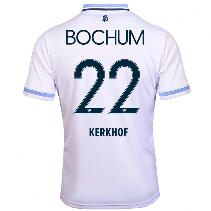 Danxen Mulher Camisola Nina Kerkhof #22 Branco Azul Celeste Alternativa 2025/26 Camisa Brasil