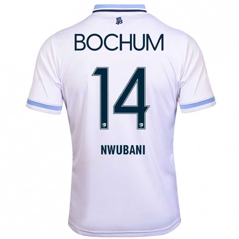 Danxen Mulher Camisola Keleb Nwubani #14 Branco Azul Celeste Alternativa 2025/26 Camisa Brasil