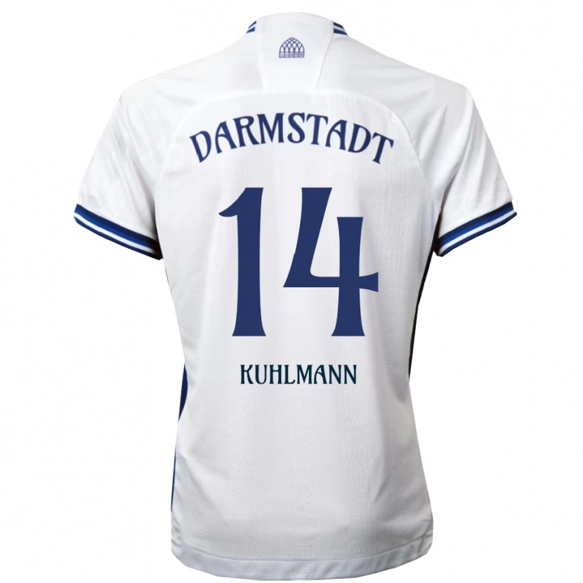 Danxen Mulher Camisola Marcel Kuhlmann #14 Branco Azul Alternativa 2025/26 Camisa Brasil
